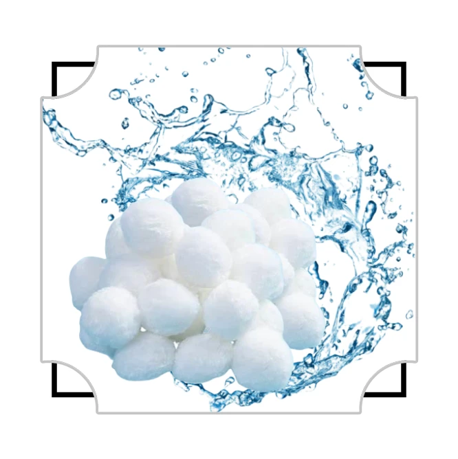 Inqas Backwash Polyester Batterji House Filter Media Fiber Balls Għall Koi Pond