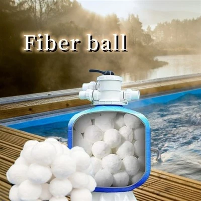 50-60mm Backwash Clean Polyester Fiber Filter Ball Għat-Trattament tal-Ilma tal-Pixxina50-60mm