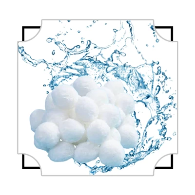 Kwalità Għolja Bundled Fiber Ball 50MM Grad Industrijali għat-Trattament tal-Ilma Polyester Fiber Ball Għall Pillow U Kuxxin
