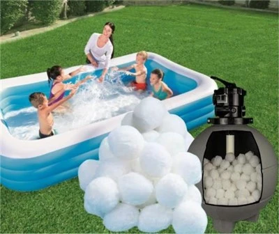 Pool Sand Filter Balls Ilma Tindif Filterballs Għall Swimming Pool Filtru Pompa