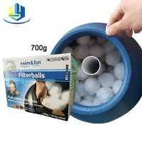 Fornitur Fiber Ball Swimming Pool Iffiltra Media 700g Ippakkjar Kaxxa tal-Kulur